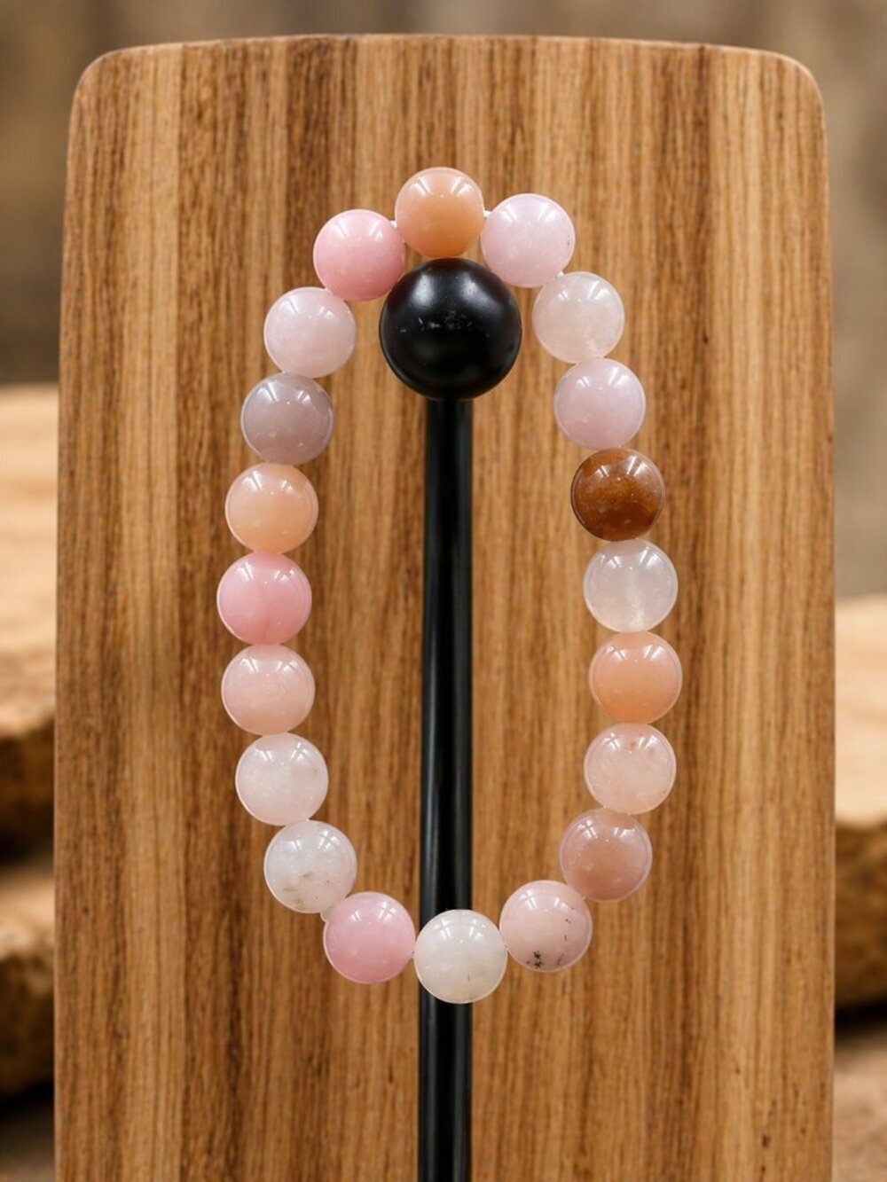 Morganite Gemstone Bracelet | Handmade - Picture 3 of 5